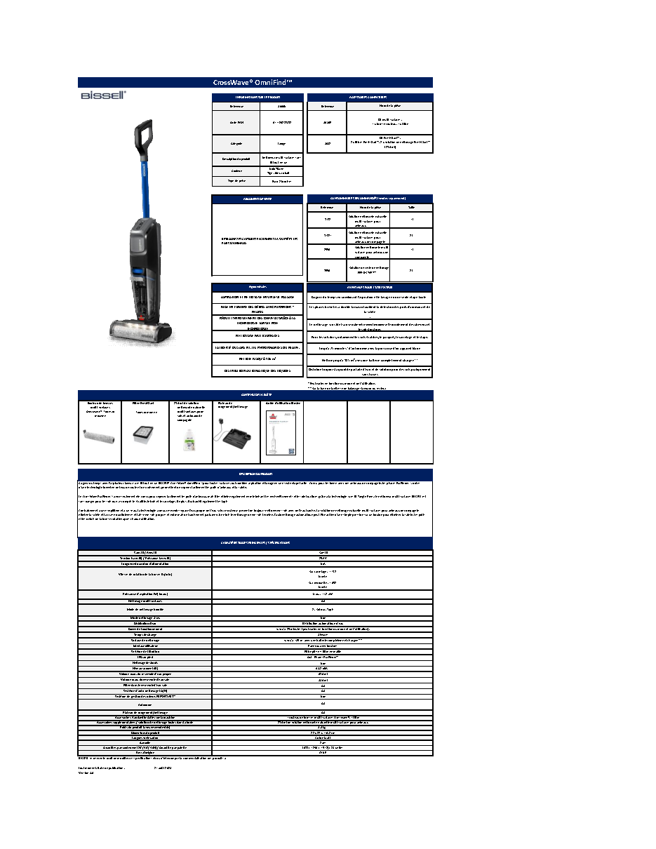 Fiche technique fournisseur