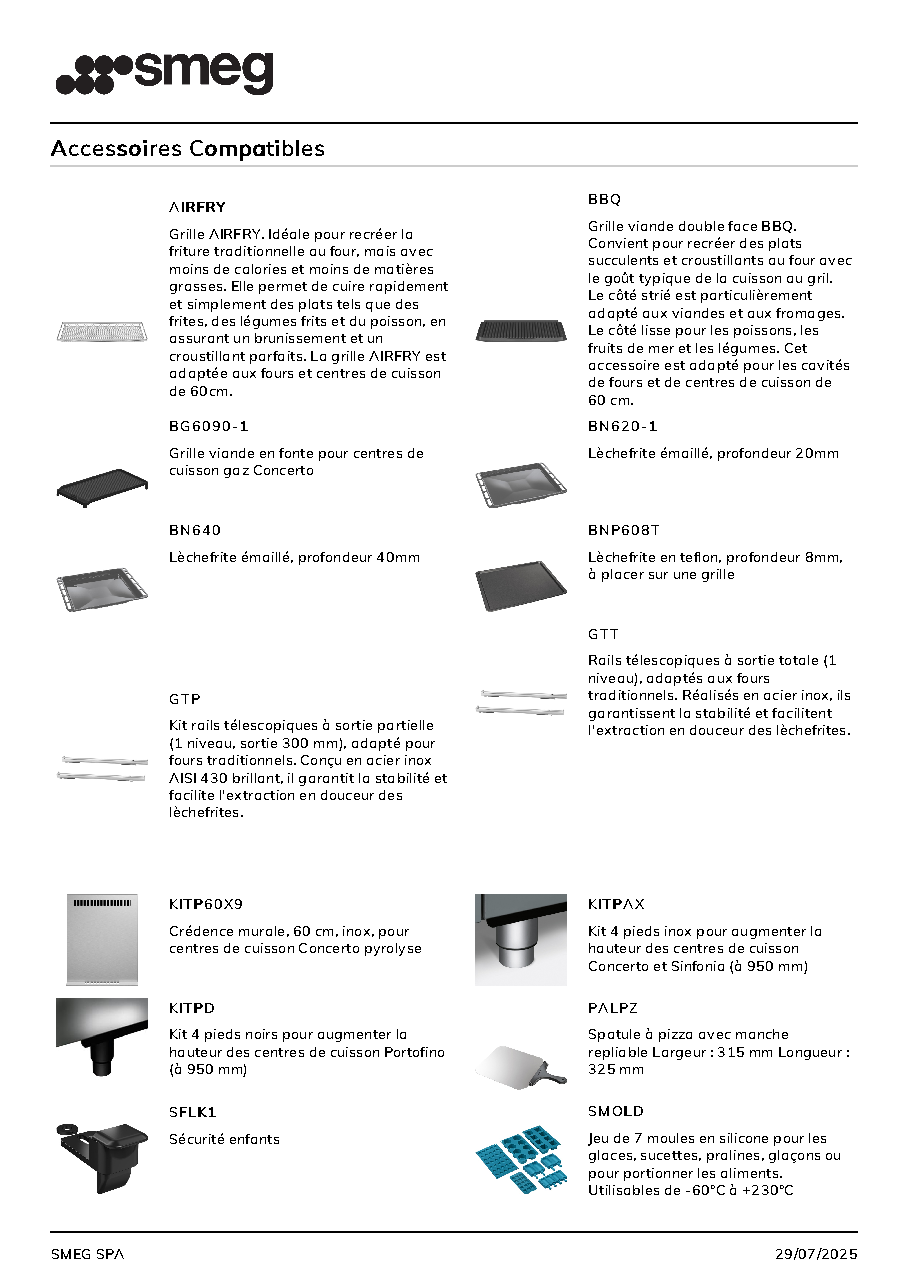 Fiche technique fournisseur