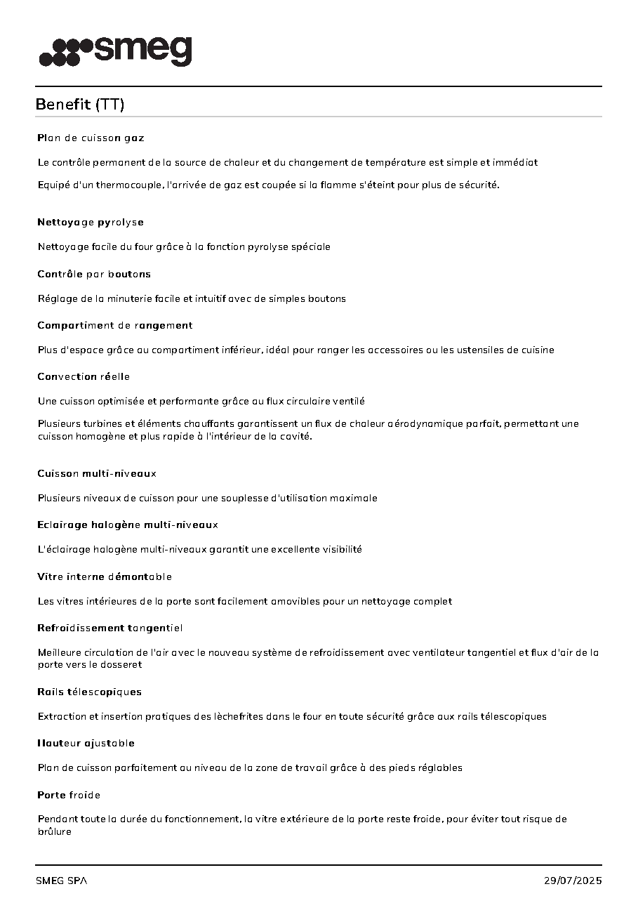 Fiche technique fournisseur
