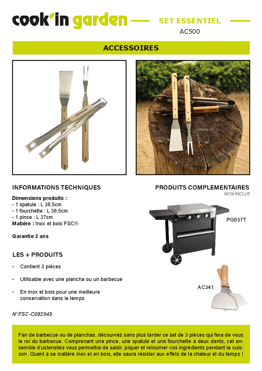 Fiche technique fournisseur