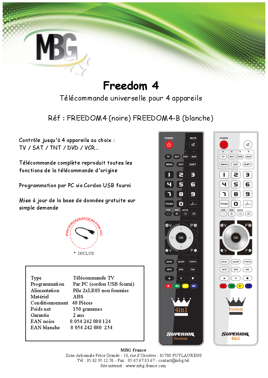 Fiche technique fournisseur