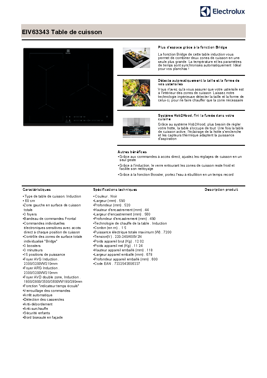 Fiche technique fournisseur