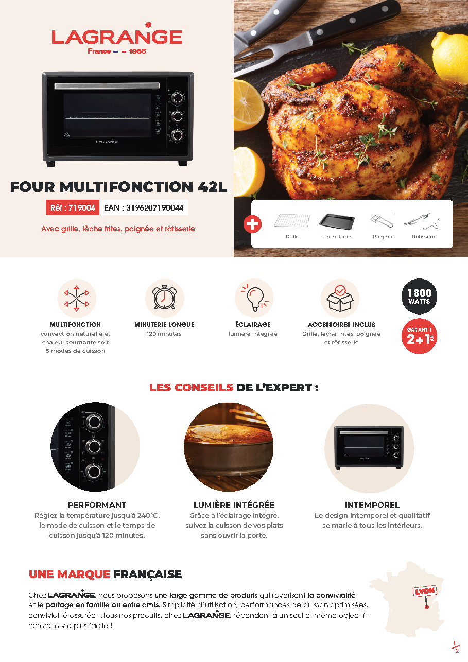 Fiche technique fournisseur