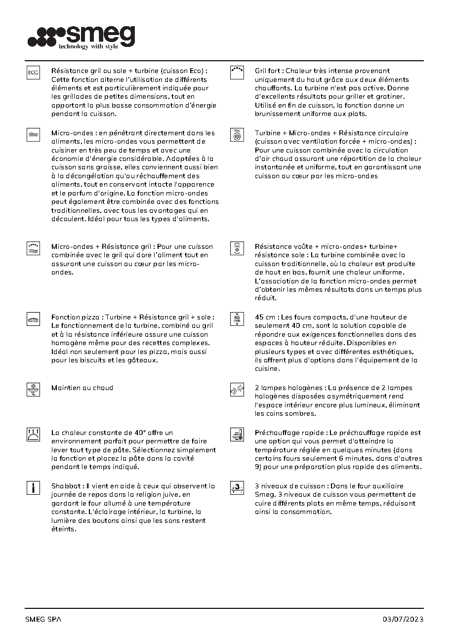 Fiche technique fournisseur