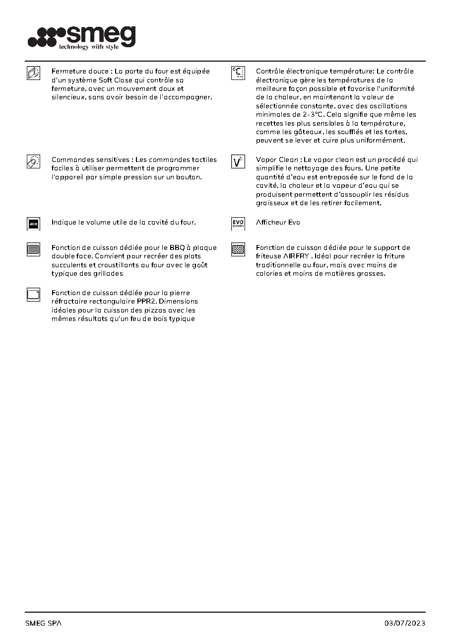 Fiche technique fournisseur