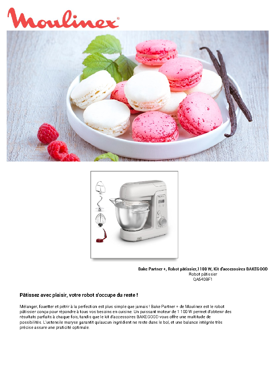 Fiche technique fournisseur