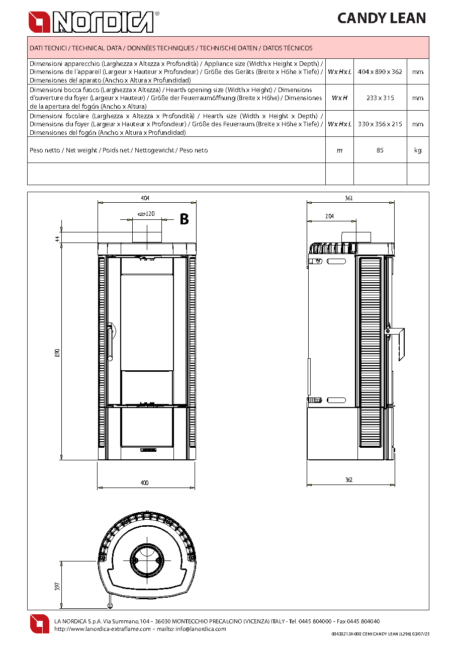 Fiche technique fournisseur