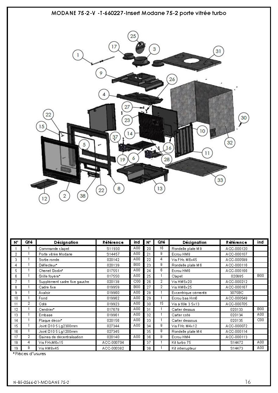 Fiche technique fournisseur