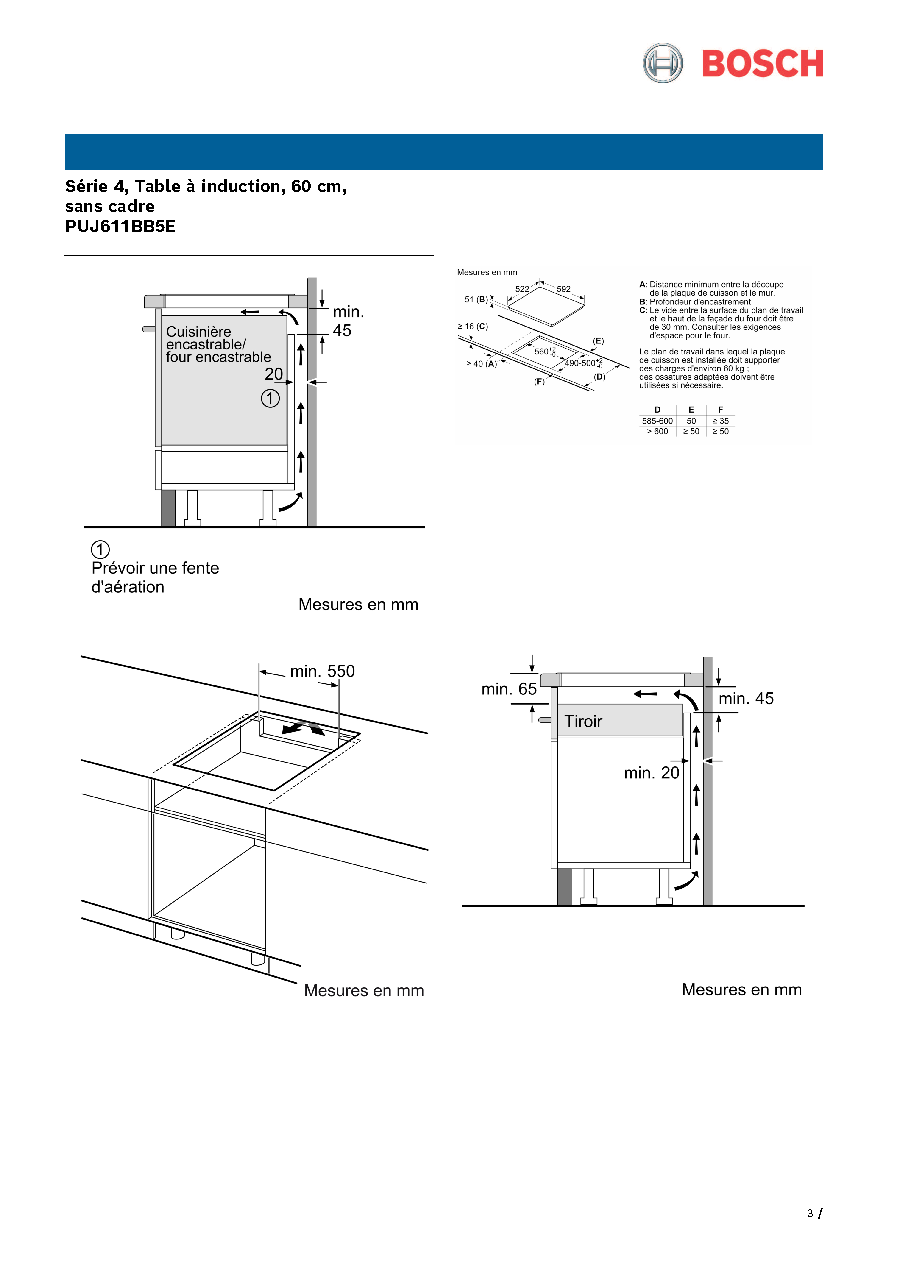Fiche technique fournisseur