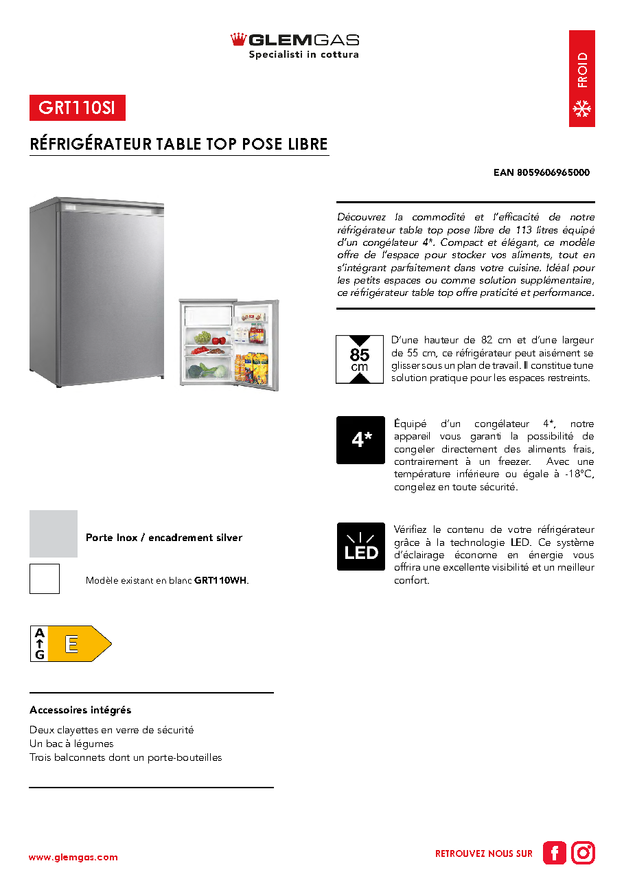 Fiche technique fournisseur
