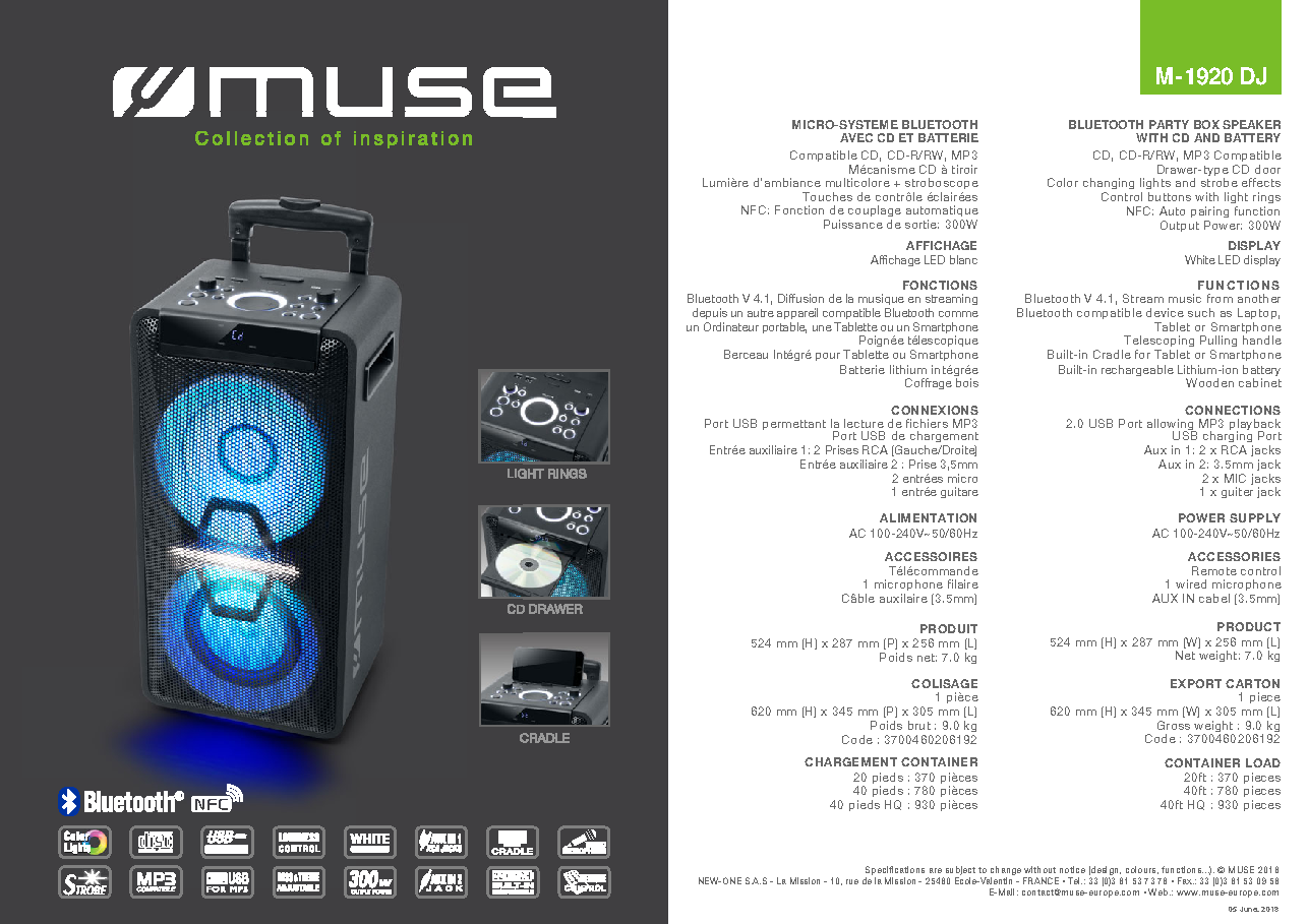 Fiche technique fournisseur