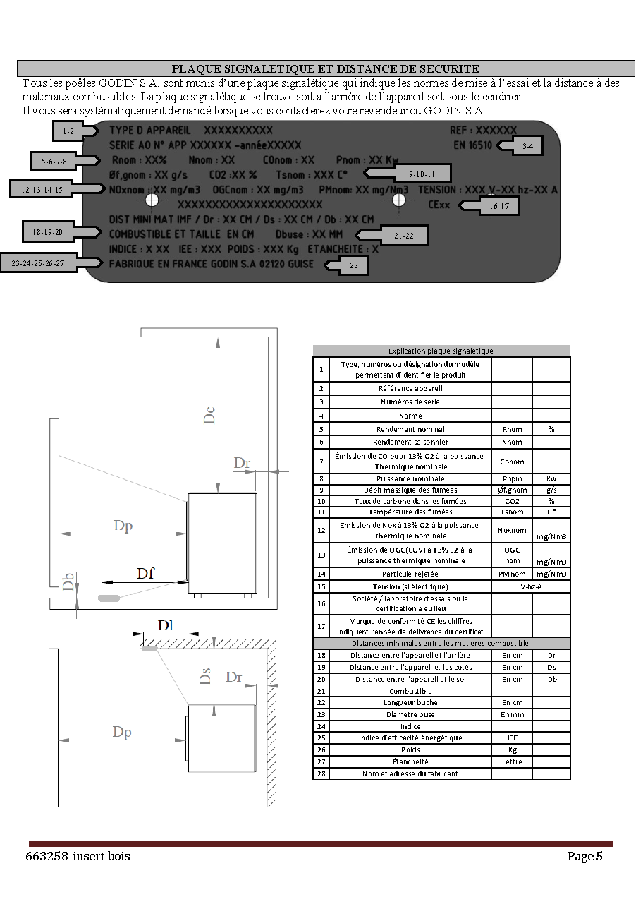 Fiche technique fournisseur
