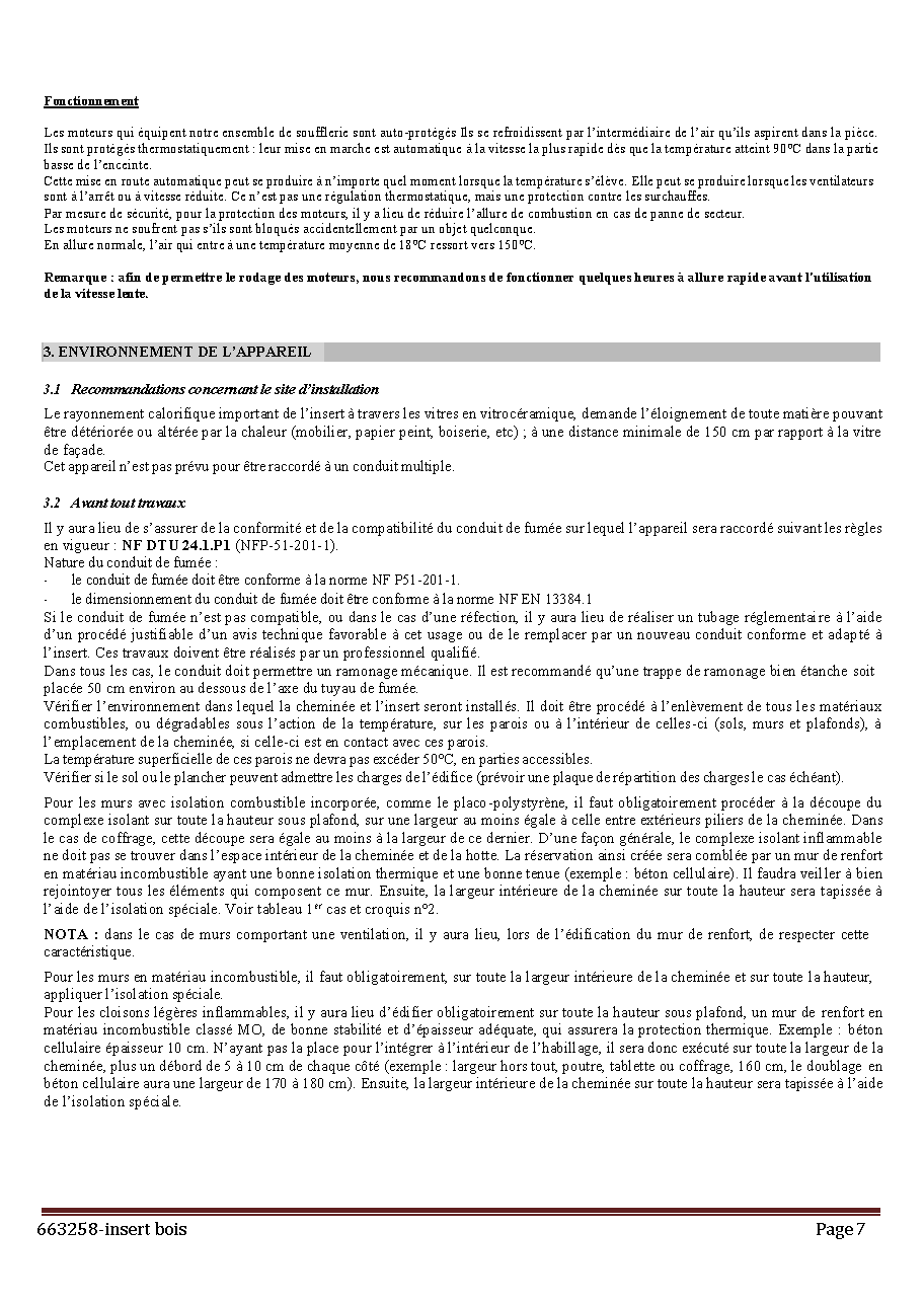 Fiche technique fournisseur