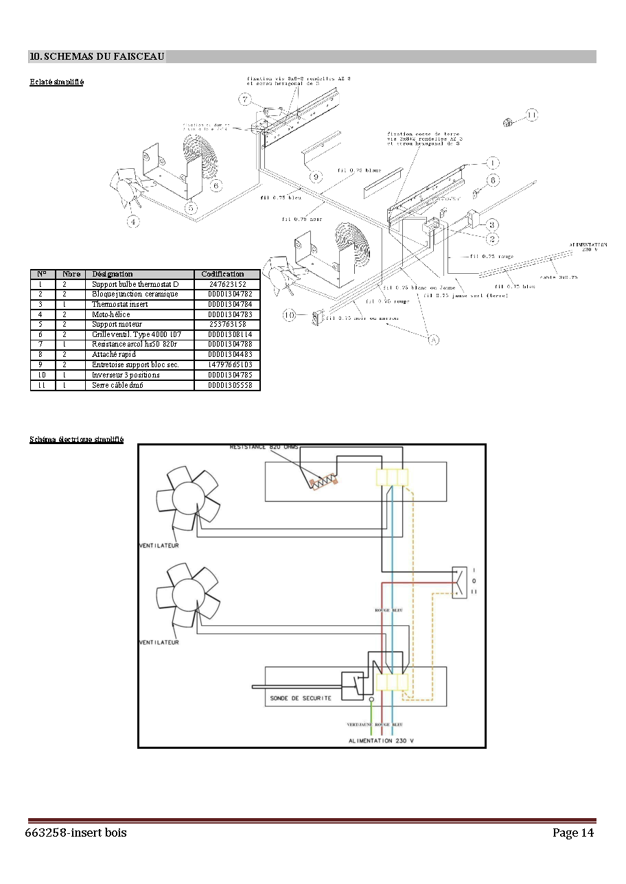 Fiche technique fournisseur