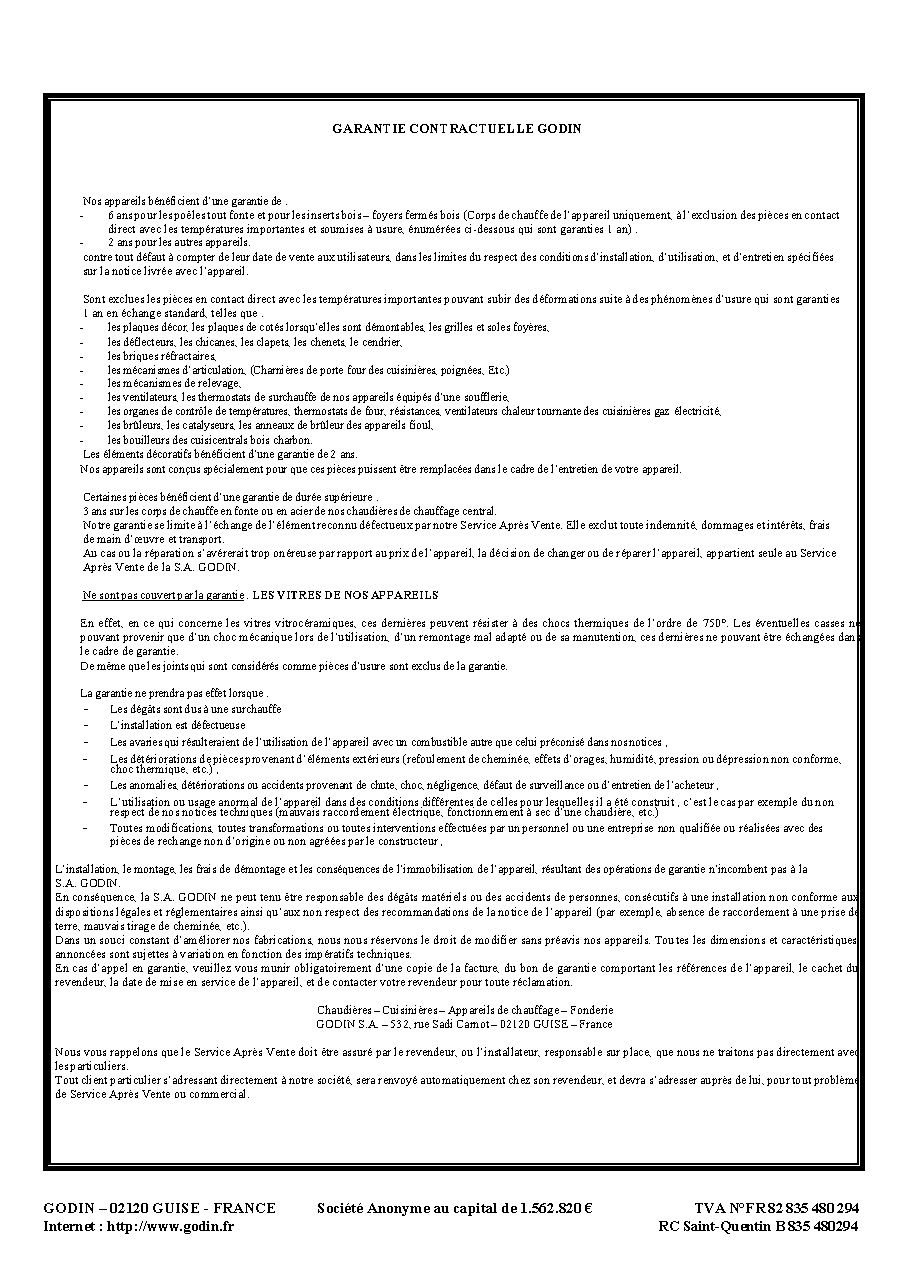 Fiche technique fournisseur