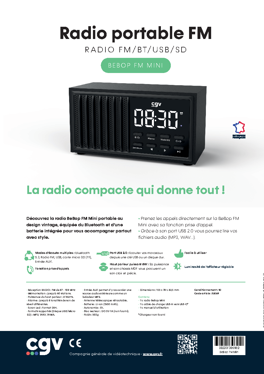 Fiche technique fournisseur