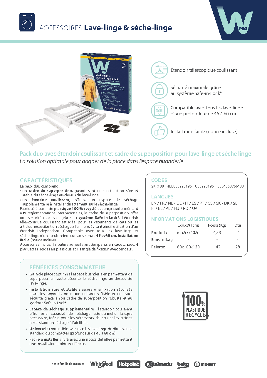 Fiche technique fournisseur