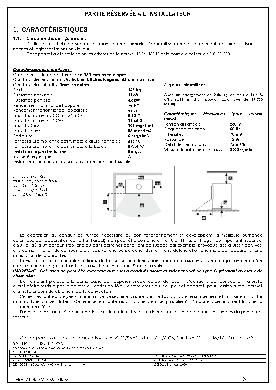 Fiche technique fournisseur