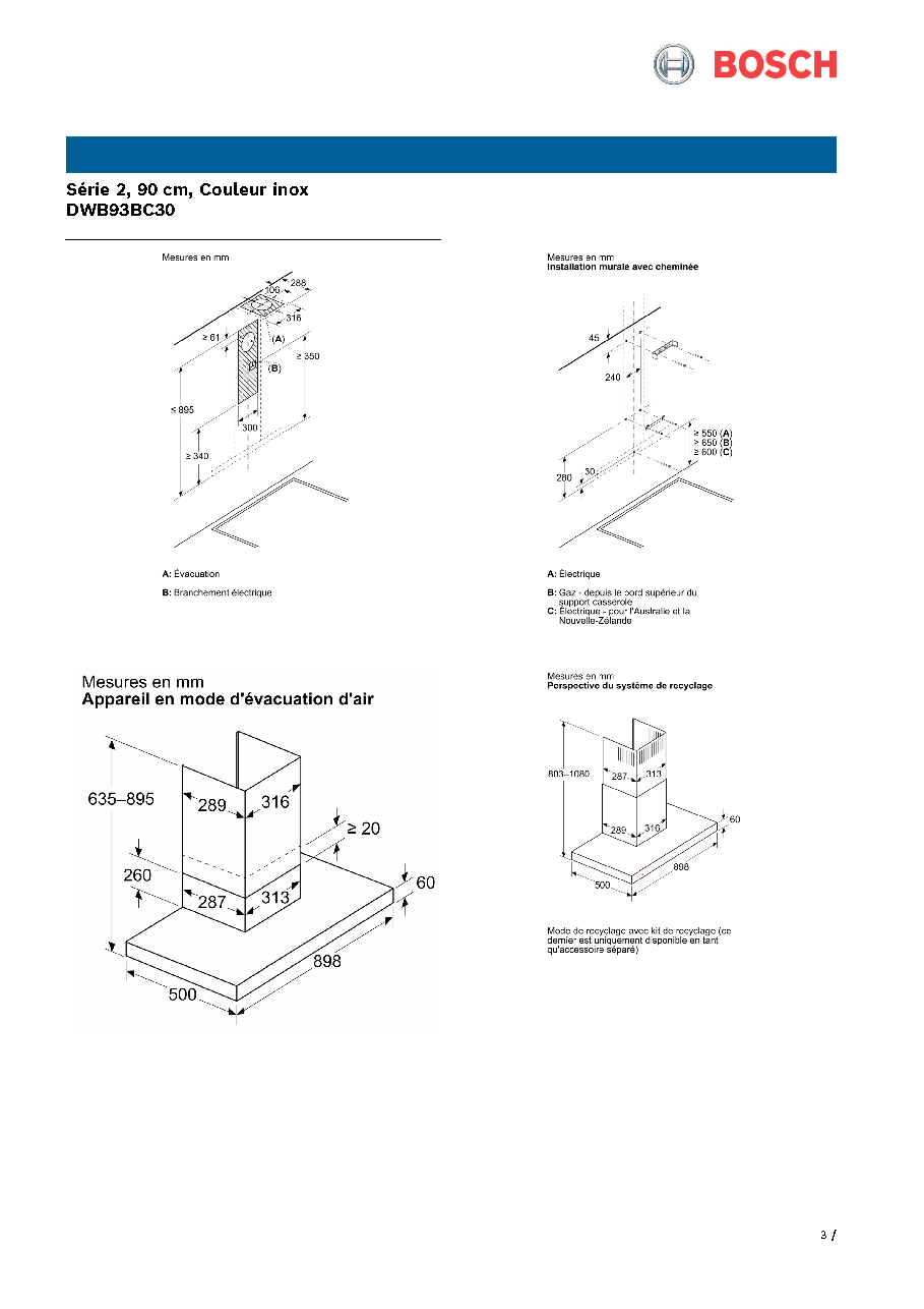 Fiche technique fournisseur
