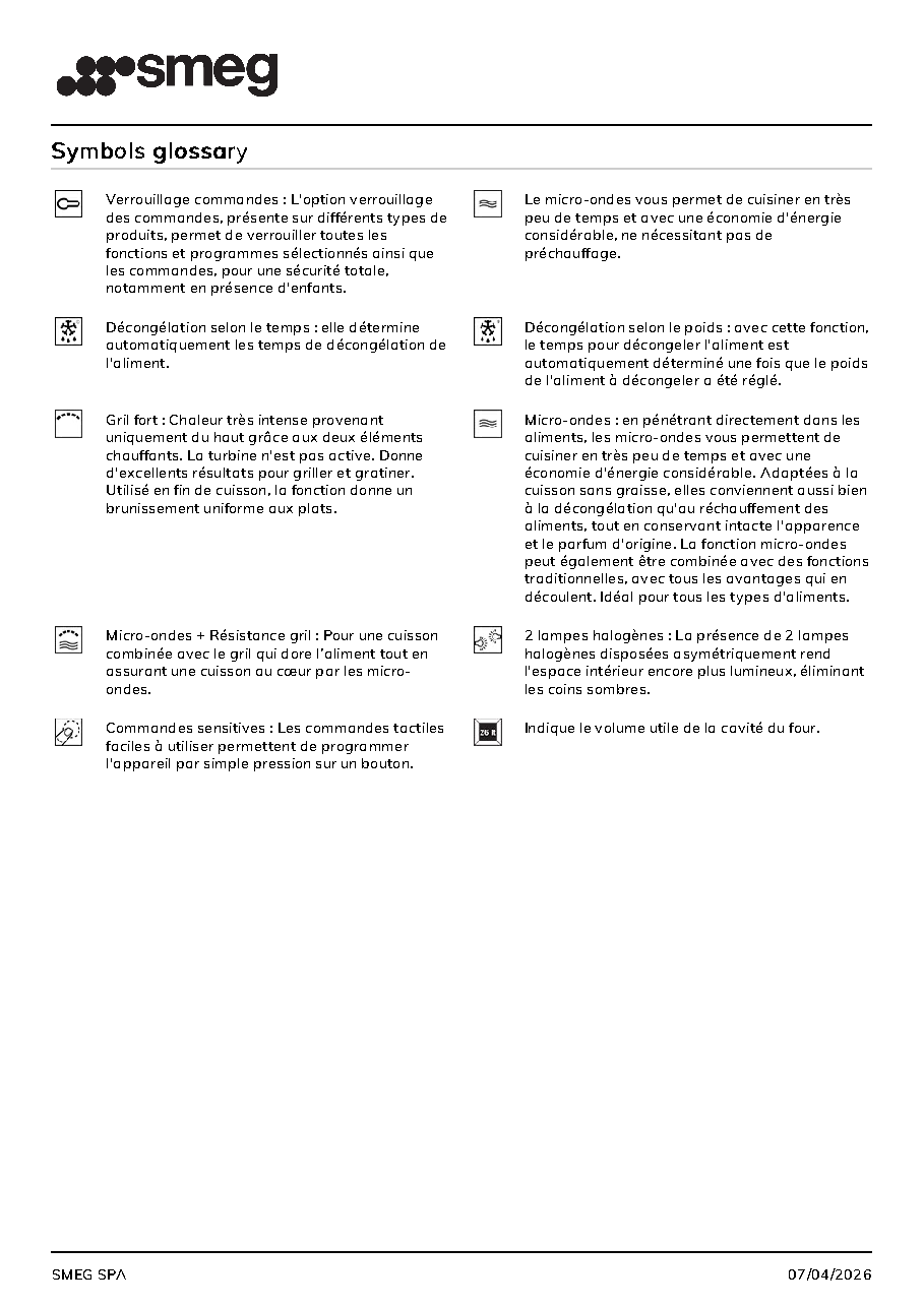 Fiche technique fournisseur