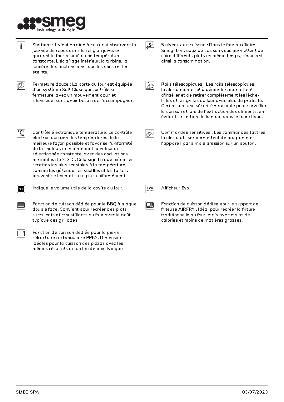 Fiche technique fournisseur