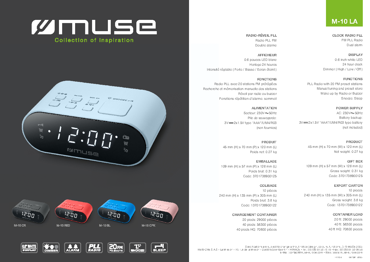 Fiche technique fournisseur