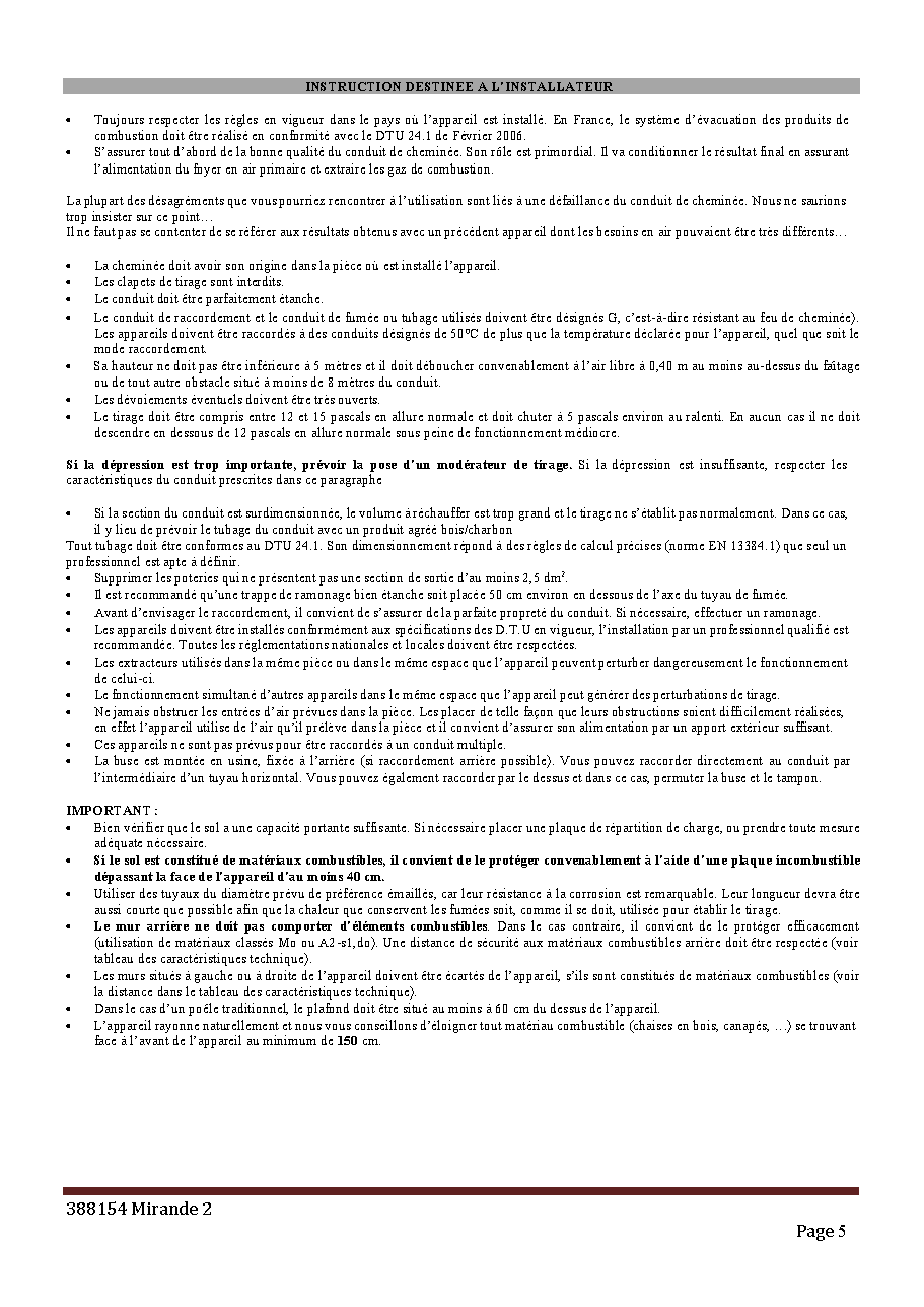 Fiche technique fournisseur