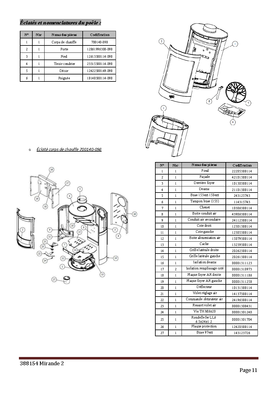Fiche technique fournisseur