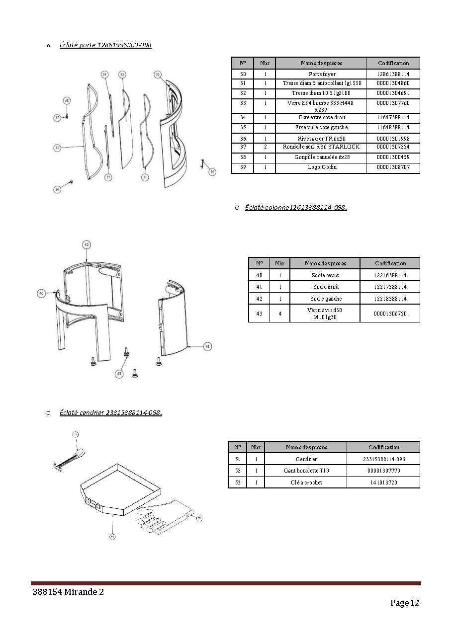Fiche technique fournisseur