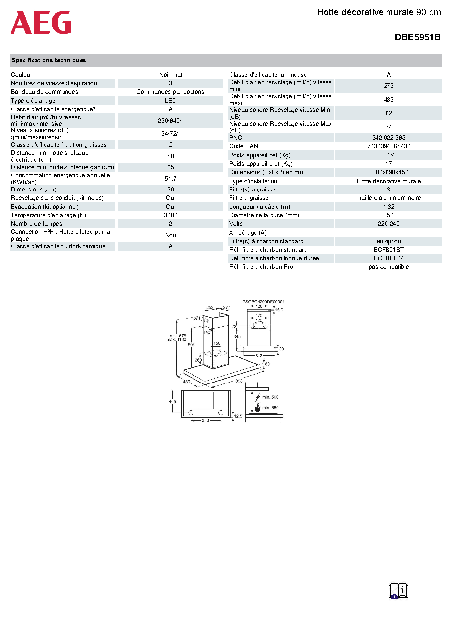 Fiche technique fournisseur