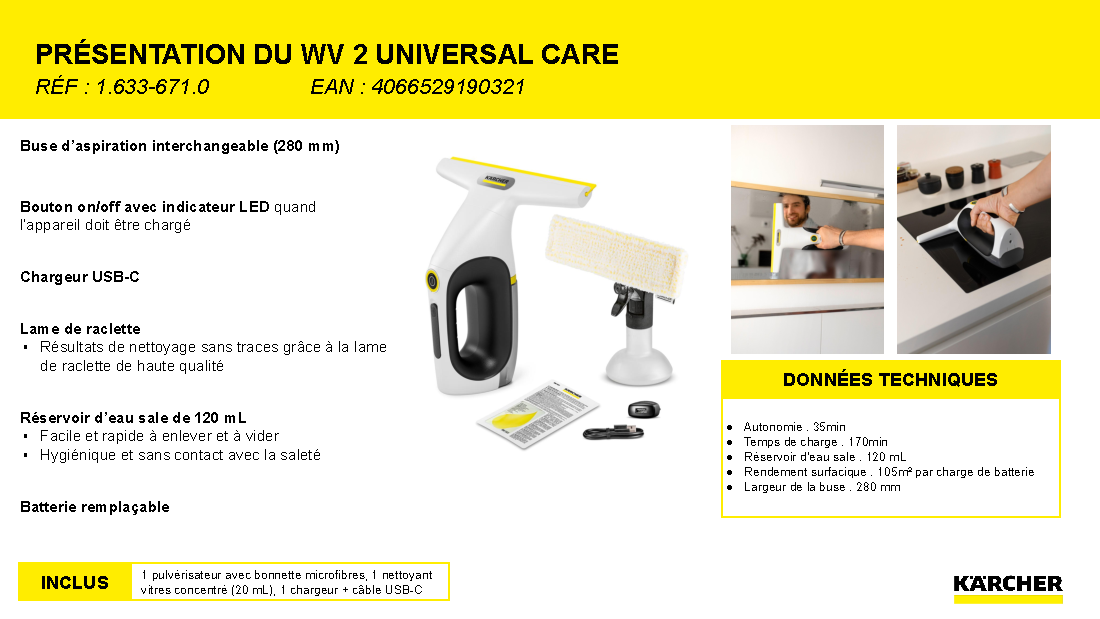 Fiche technique fournisseur