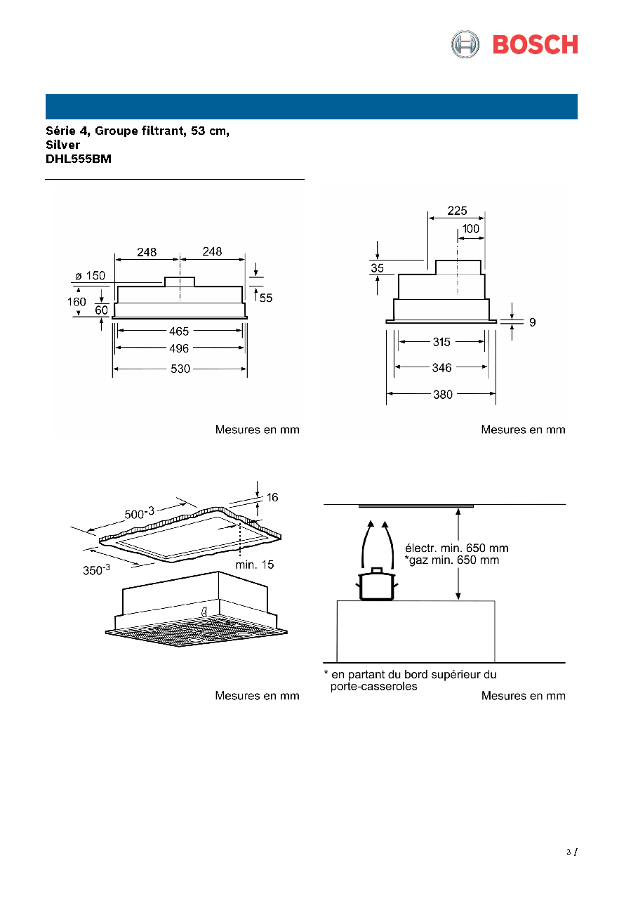 Fiche technique fournisseur