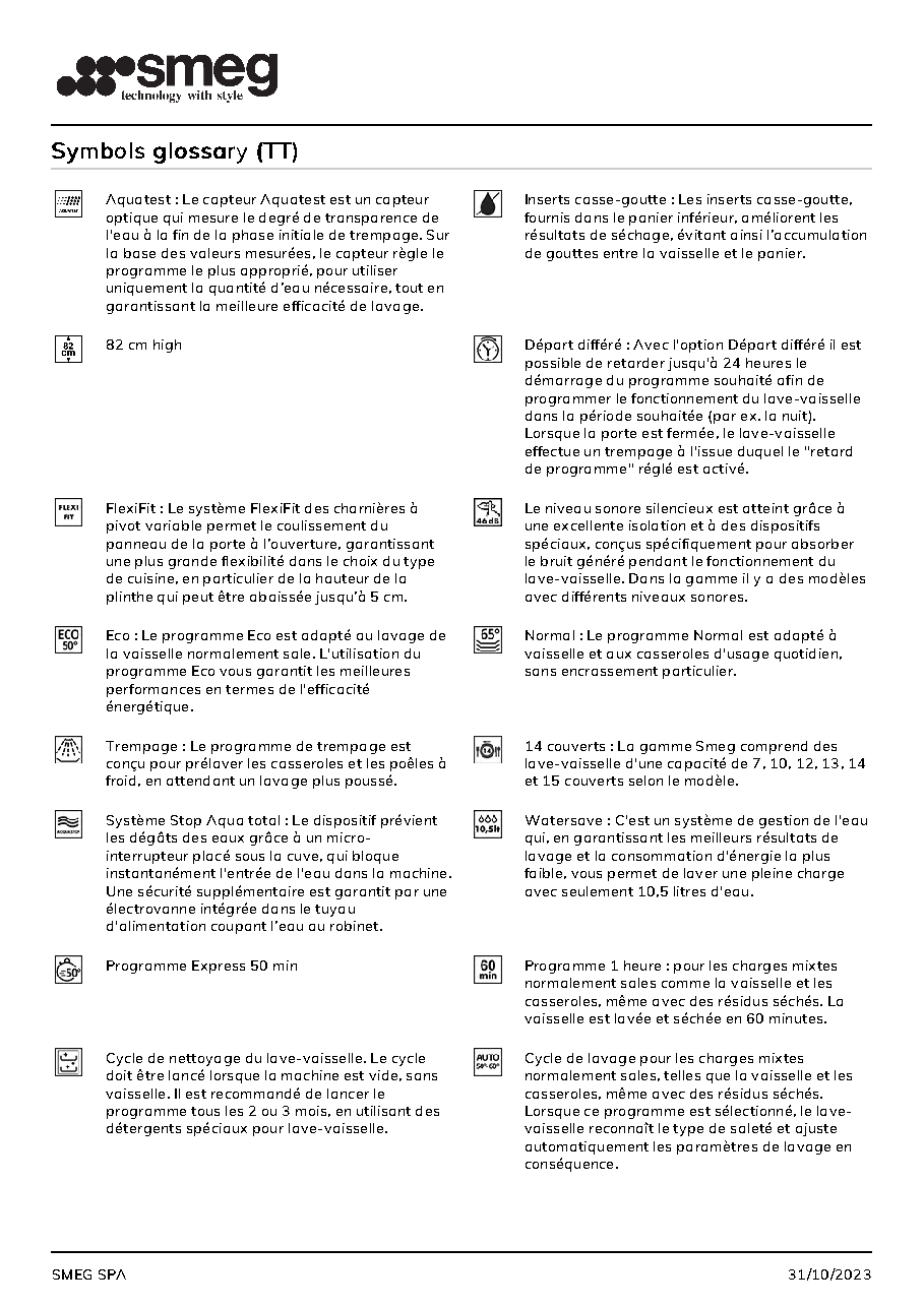 Fiche technique fournisseur