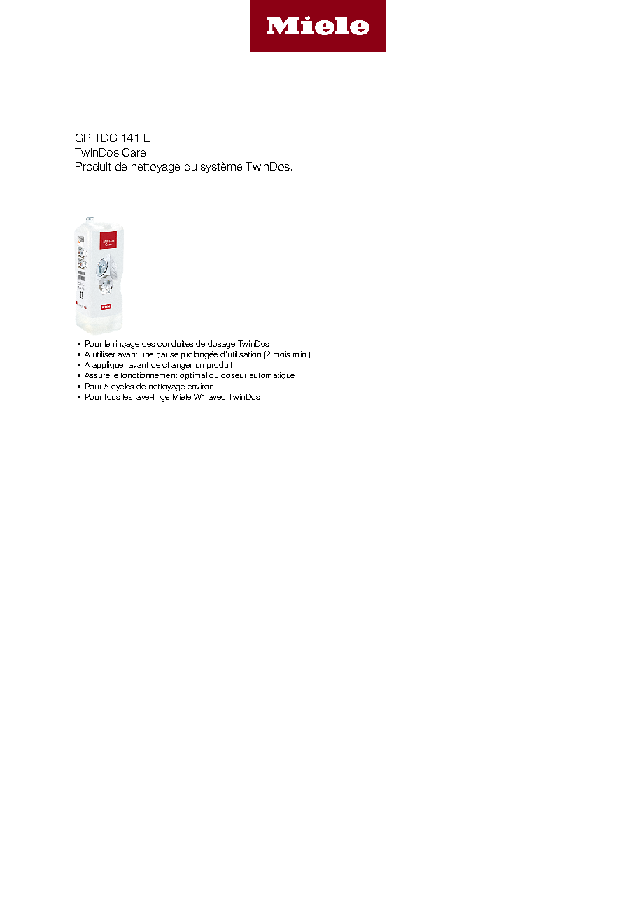 Fiche technique fournisseur