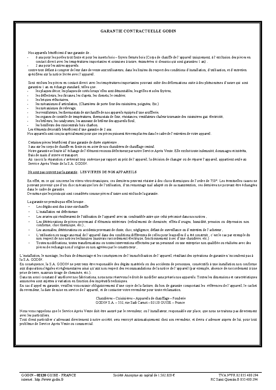 Fiche technique fournisseur
