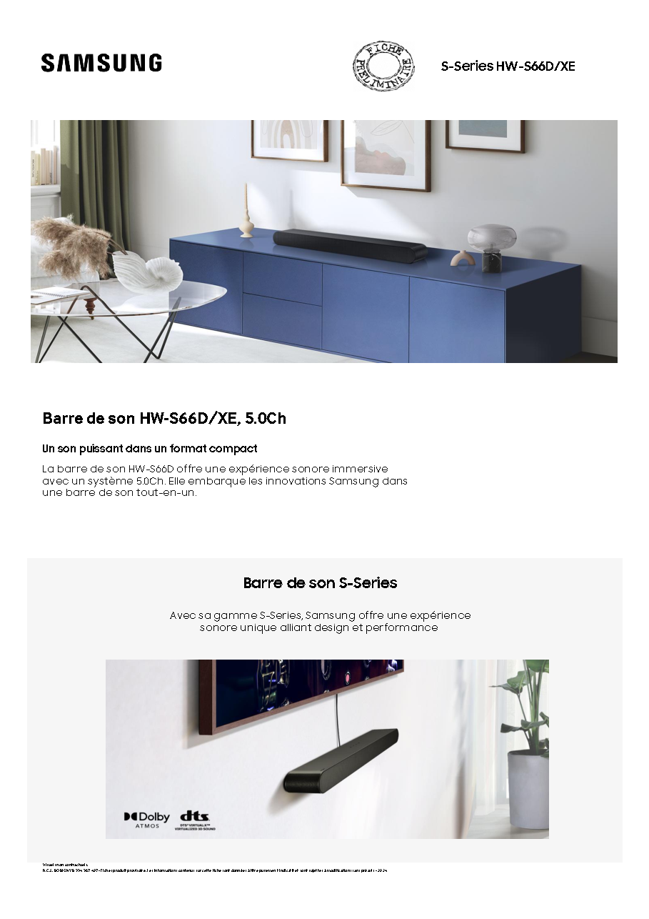Fiche technique fournisseur