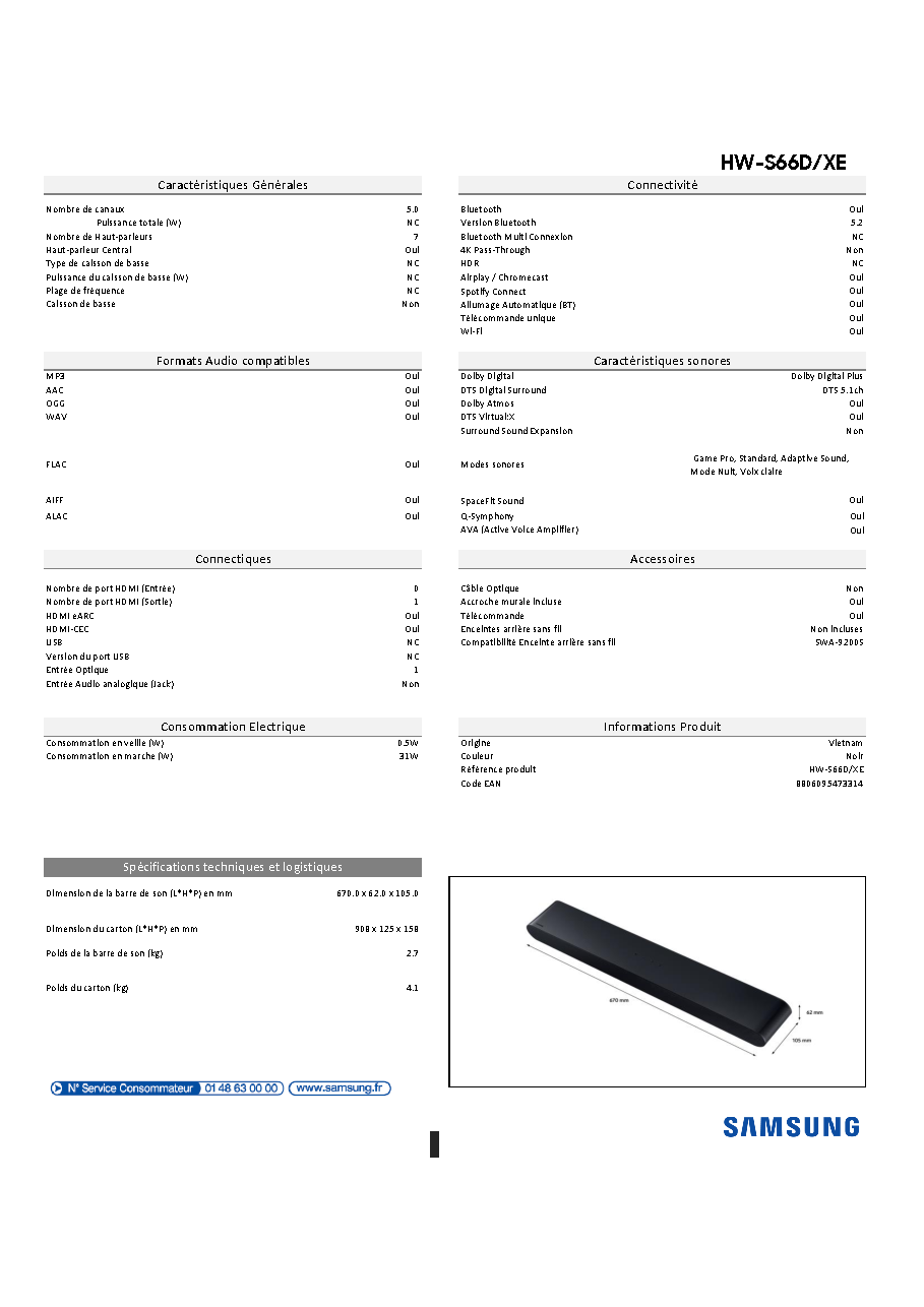 Fiche technique fournisseur