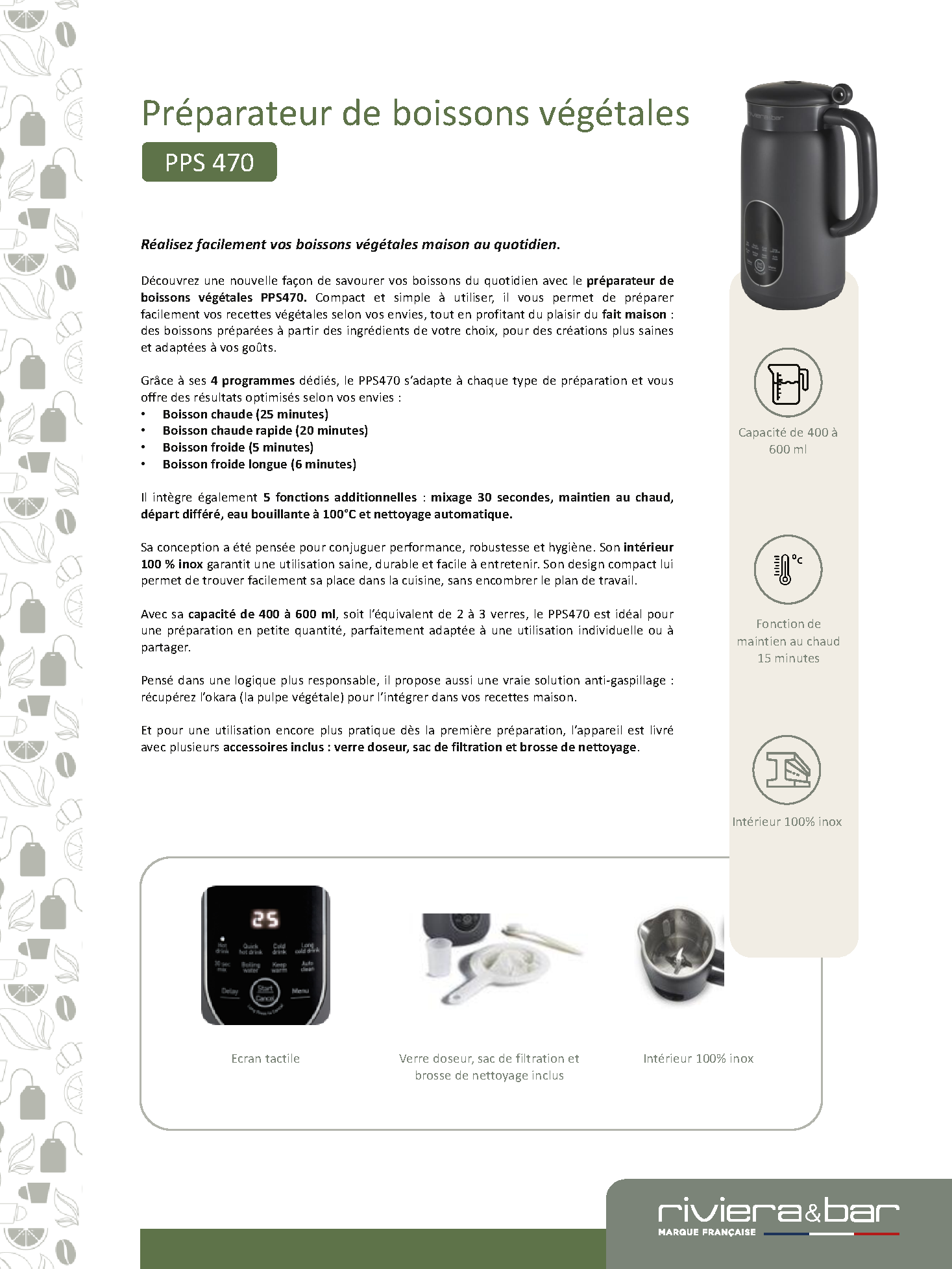 Fiche technique fournisseur