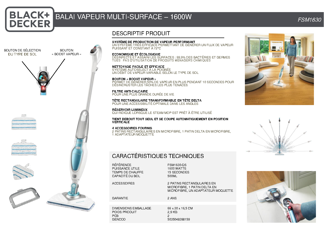 Fiche technique fournisseur