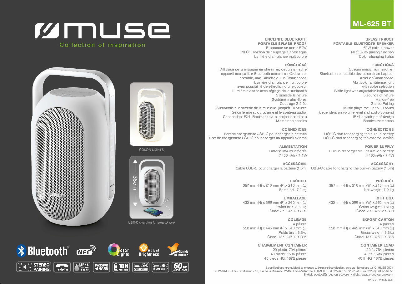 Fiche technique fournisseur