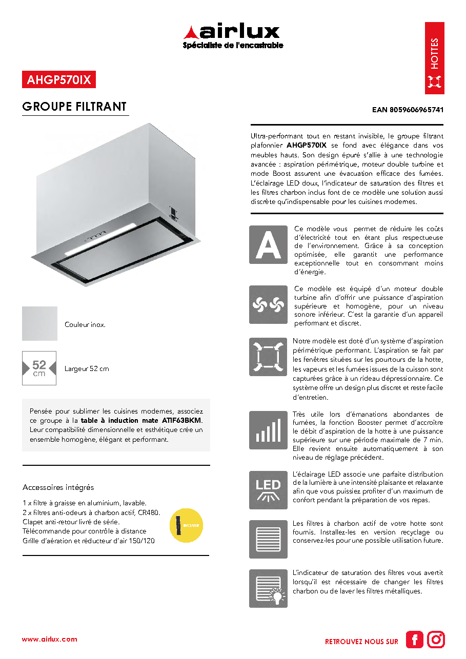 Fiche technique fournisseur
