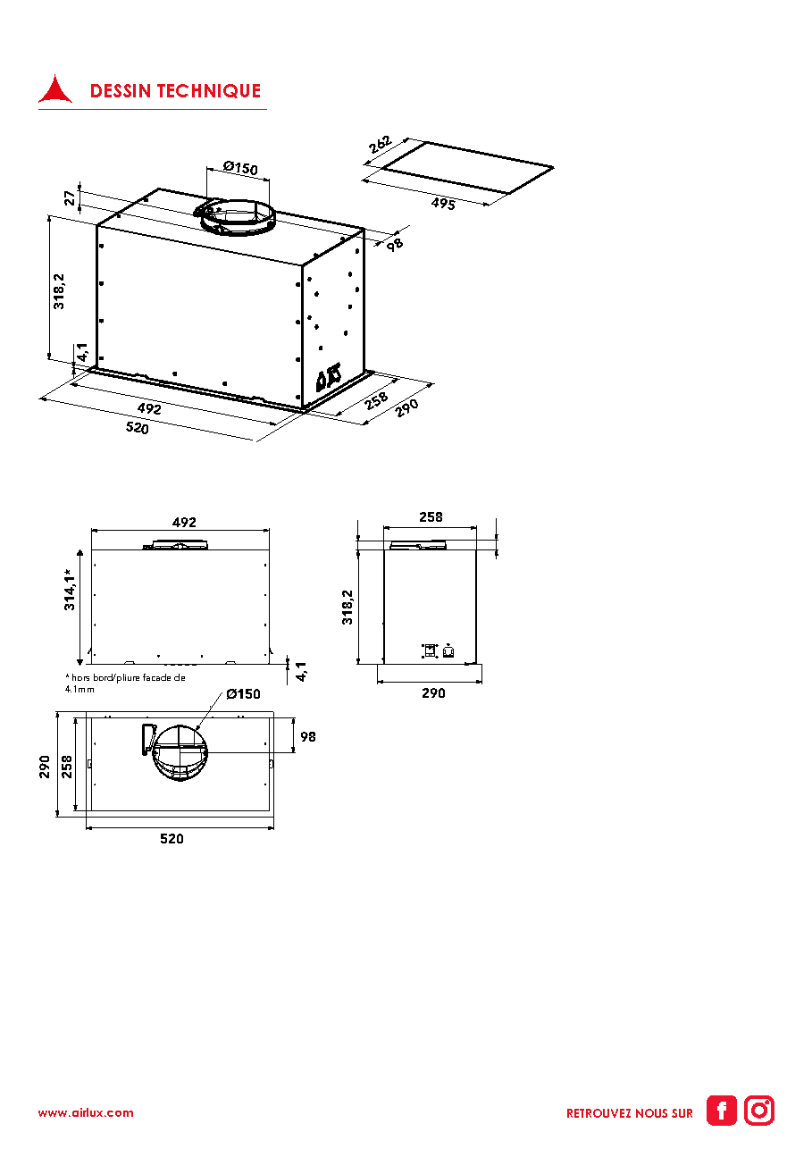 Fiche technique fournisseur
