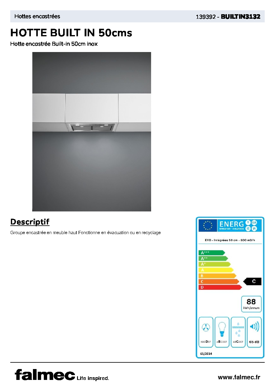 Fiche technique fournisseur