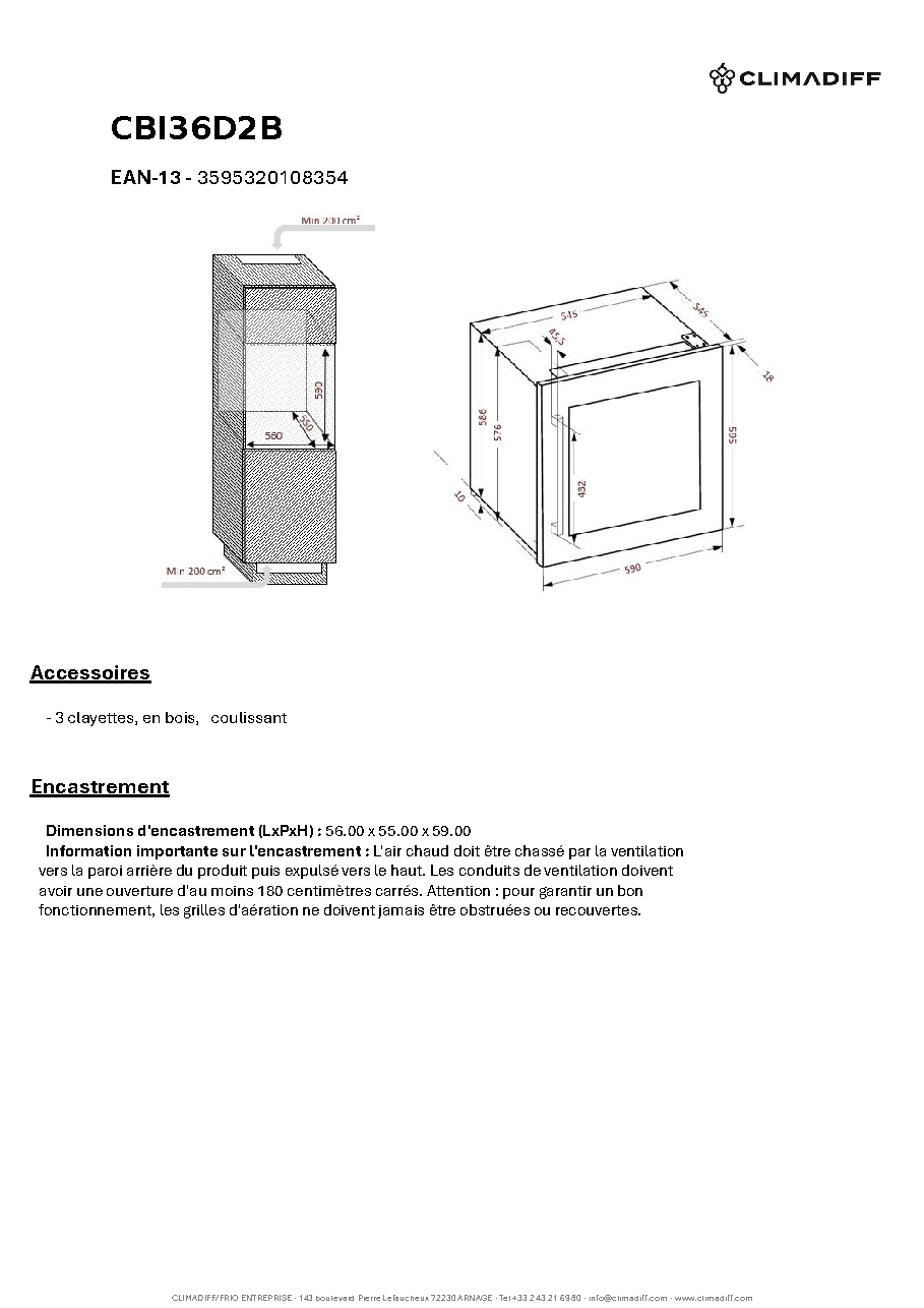 Fiche technique fournisseur