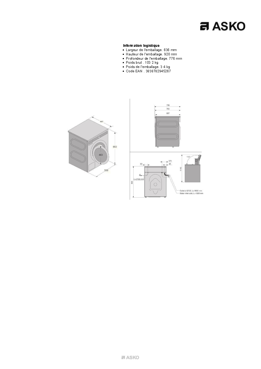 Fiche technique fournisseur
