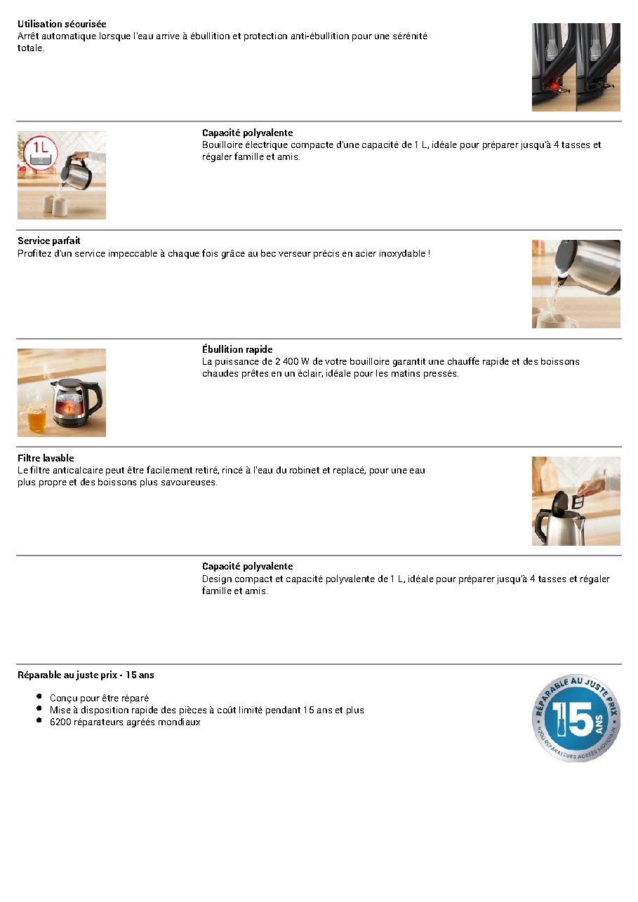 Fiche technique fournisseur