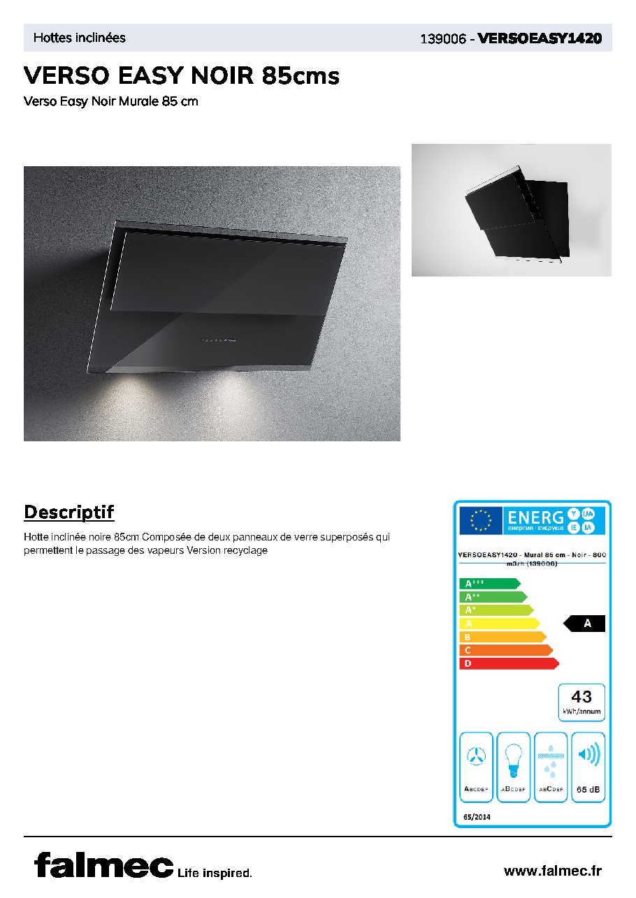 Fiche technique fournisseur