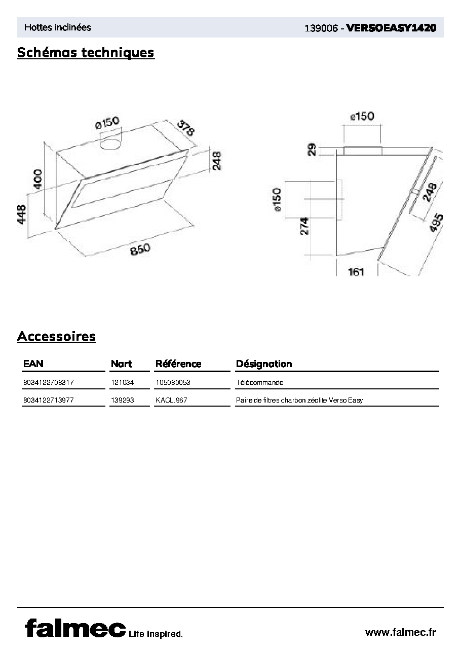 Fiche technique fournisseur