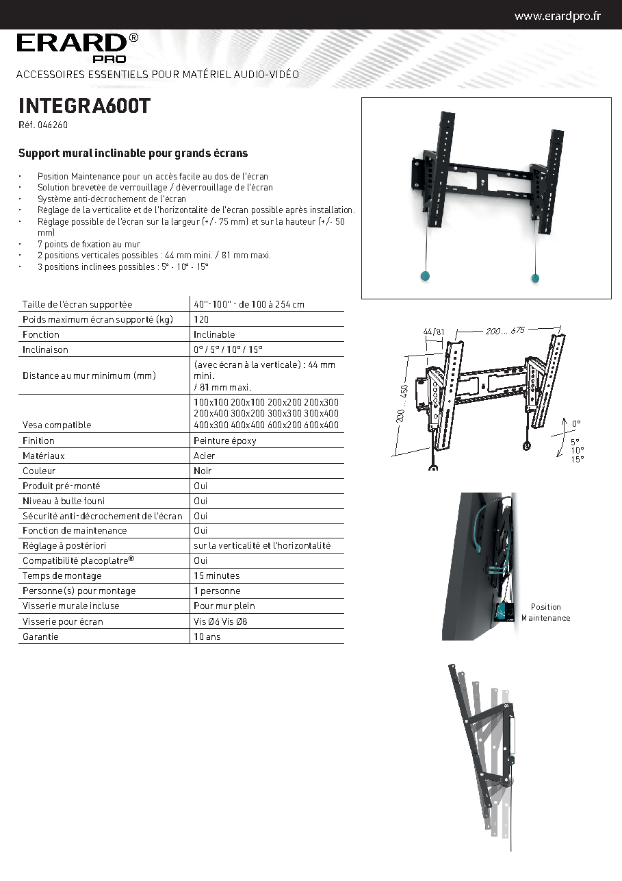 Fiche technique fournisseur