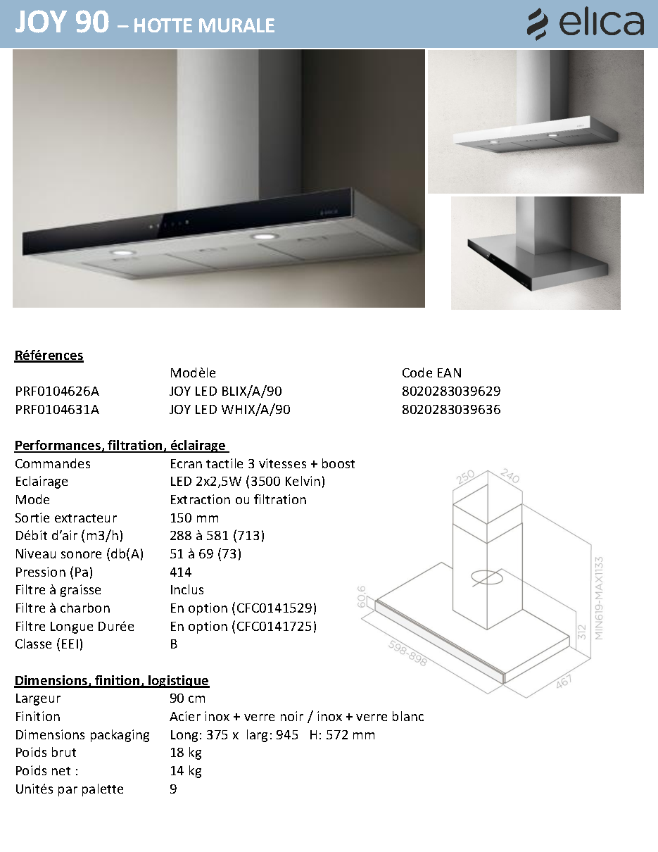 Fiche technique fournisseur